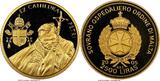 Malta Hospitallier Order Proof Set 5 GOLD coins 2005 5-Piece Certified gold "Pope John Paul II" ,COA, BOX NGC PP