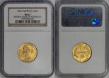 Australia 1866 Victoria Gold Sovereign NGC MS-61 Old Slab!!