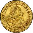 GERMANY ERFURT SWEDISH OCCUPATION  1634 Ducat Fr.919 KM-63 AU55