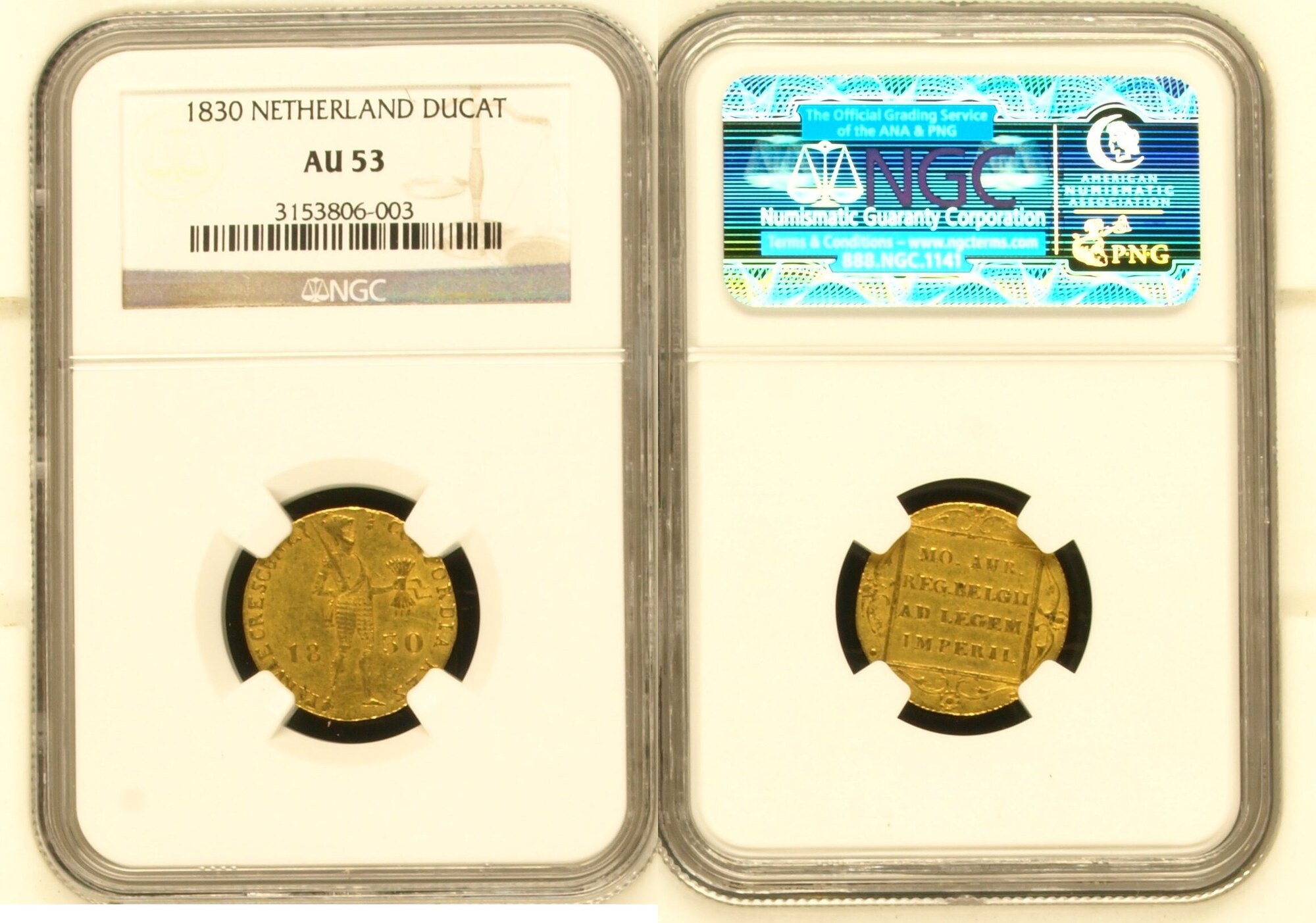 NETHERLAND RUSSIA Nicholas I Gold Imitative Ducat 1830 St Petersburg 