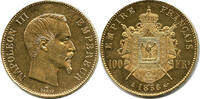 France 1858 Napoleon III GOLD 100 francs full luster AU