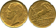 ALBANIA 100F 1926R King Zogu I GOLD 100 Franga 1926 UNC BETTER YEAR LOW MINTAGE NGC MS 61