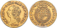 Italy Sardinia 1756 Karl Emanuel III GOLD 1/2 DOPPIA Turin Mint RARE PCGS AU-50