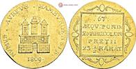 Germany Hamburg 2 ducats Free Hanseatic city of Hamburg GOLD 2 ducats 1809 Low Mintage -