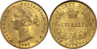    Australia 1866 Victoria Gold Sovereign NGC MS-61 Old Slab!! 