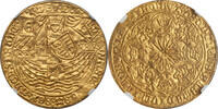 Great Britain Edward IV First Reign (1461-70) Gold Ryal (Rose-Noble) NGC AU-58