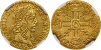 France 1642-A Louis XIII Gold 1/2 Louis D'Or NGC MS-63 TOP POP 1