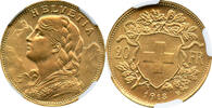 SWITZERLND G20F 1913B NGC MS 64 1084,25 EUR  zzgl. 60,67 EUR Versand