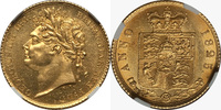 Great Britain Half Sovereign Great Britain 1825 George IV Gold Half Sovereign NGC MS-62