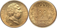 France 40 Francs France 1818-W Louis XVIII gold 40 Francs PCGS MS-62