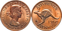 Australia Penny Australia 1960-P Elizabeth II Proof Penny PCGS PR-65 RD -