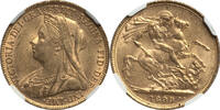 Australia Sovereign Australia 1899-P Victoria Gold Sovereign NGC MS-61 PERTH MINT KEY DATE!! -