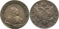RUSSIA ROUBLE 1742 XF/AU 776,32 EUR  zzgl. 43,85 EUR Versand