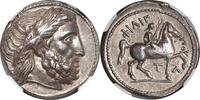 Macedonian Kingdom Tetradrachm Macedonian Kingdom Philip II (359-336 BC) AR Tetradrachm Amphipolis mint NGC AU