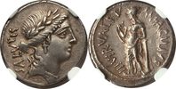Rome Denarius Mn. Acilius (49 BC). AR denarius NGC XF 4/5 - 3/5.
