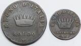 Italian States - Bologna et Milan Centesimo - Soldo 1808 Kingdom of Napoleon I ss