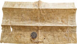Italy - Papal States manuscript with bulla 1605-1621 PAUL V (Camillo Borghese) 1550-1621