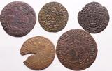 Nurnberg, France , Europe lot Rechenpfennige 16th century and later