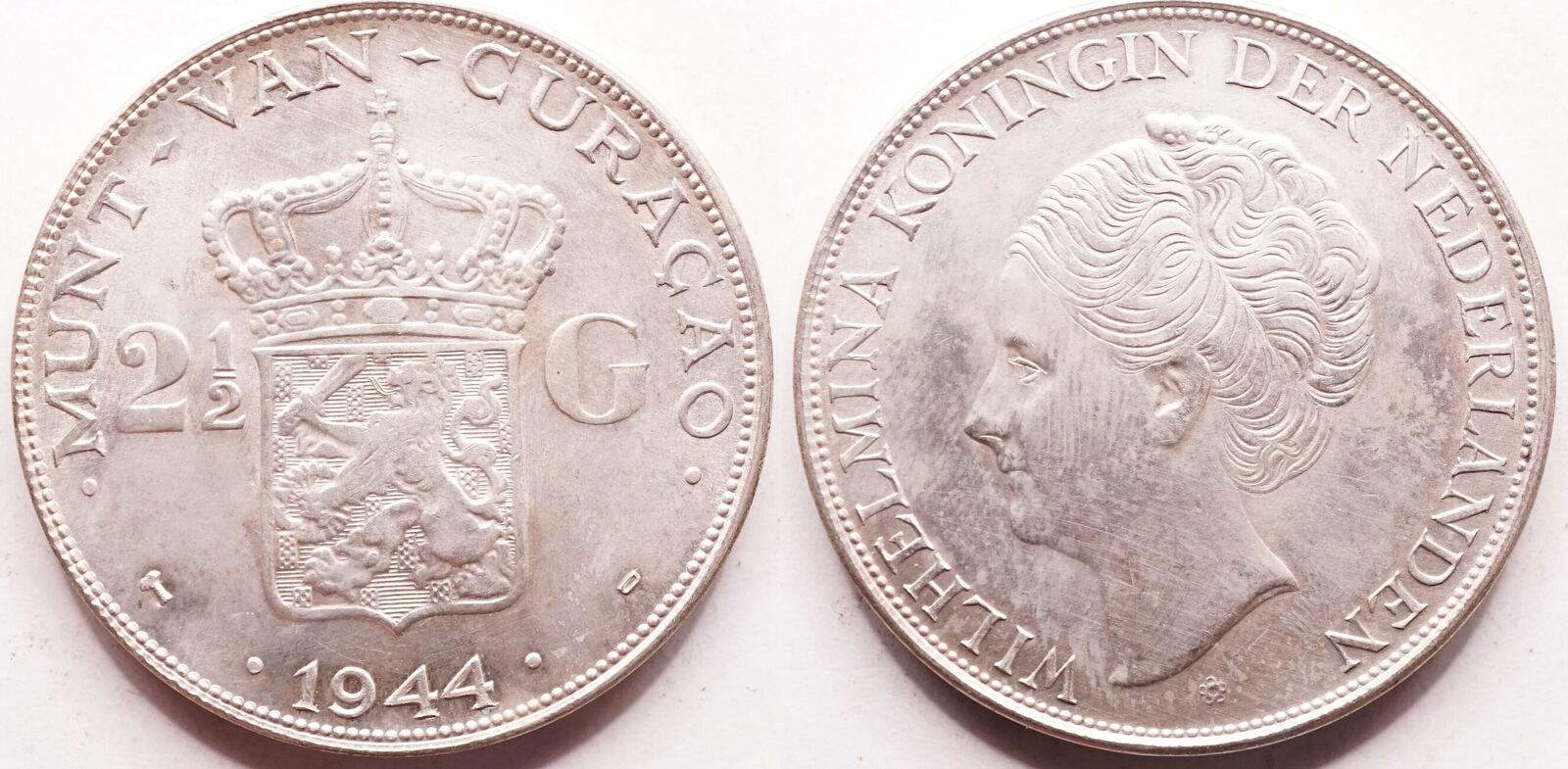 Curacao 2,5 gulden 1944 ss+ | MA-Shops