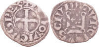 denier tournois 13th century France, Tours Louis VIII or Louis IX ss