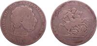 Great Britain crown 1818 countermarked George III s