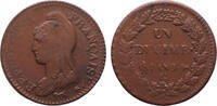 Un décime Dupré an 9 G   (1801) France Consulate - Genf  ss+