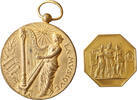France - lot medal - token Musique - Vœux les plus vifs -