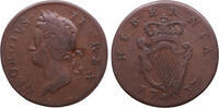 half penny 1737 Ireland George II s+