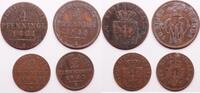 German States (lot) 2 Pfenninge - 4 Pfenninge -