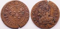 FRANCE, TOURS (B) DOUBLE TOURNOIS LOUIS XIII LE JUSTE -