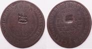 Brazil 20 Reis 1809 Maria I and Pedro III ss
