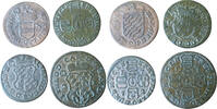 Liege (LUIK) - lot (4) Liard - Double Liard Maximilian Heinrich - Louis de Berghes - John Theodore of Bavaria -