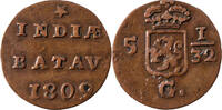5 1/32 gulden 1809 Netherlands East Indies - Nederlands-Oost-Indië Indiae batav vzgl-