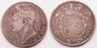 Great Britain Half Crown 1821 George IV ss-
