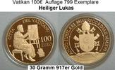 Vatikan 100,00€ Die Evangelisten -"Heiliger Lukas" nur 799 Exemplare !