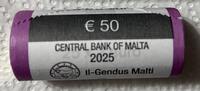 Malta € 50 2025 Gedenkmünzen - Ochse - ROLLE stgl 290,00 EUR  zzgl. 6,50 EUR Versand