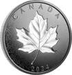 Kanada 50$ 2024 5 oz Silbermünze Maple Leaves in Motion - Rhodium Beschichtung - Incused PP