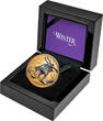 Niue 100$ 2025 1 oz Goldmünze Jahreszeiten - Winter Wolf PP