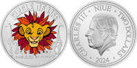 Niue 2$ 1 oz Silbermünze Disney - König der Löwen - 30. Jubiläum - Circle of Life -