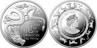 Australien 30$ 2024 1 Kilo Silbermünze RAM Lunar - Jahr des Drachen PP
