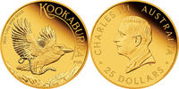 Australien 25$ 1/4 oz Goldmünze Kookaburra -