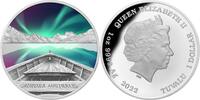 Tuvalu 1$ 1 oz Silbermünze Aurora Australis -