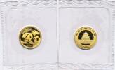 China 20 Yuan 1/20 oz Goldmünze Panda -