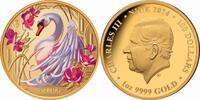 Niue 100$ 1 oz Goldmünze Jahreszeiten - Spring Swan -