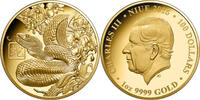 Niue 100$ 1 oz Goldmünze Lunar Jahr der Schlange -