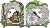 Niue 2$ 1 oz Silbermünze Disney - Das Dschungelbuch - Kaa -