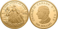 Kanada 200$ 1 oz Goldmünze Peace Dollar - Lady Peace -