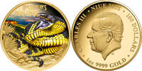 Niue 100$ 1 oz Goldmünze Deadly & Dangerous - Tigerotter -
