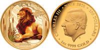 Niue 100$ 1 oz Goldmünze Jahreszeiten - Summer Lion -