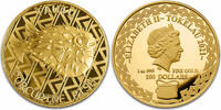 Tokelau 100$ 1 oz Goldmünze Porcupinefish - Igelfisch -